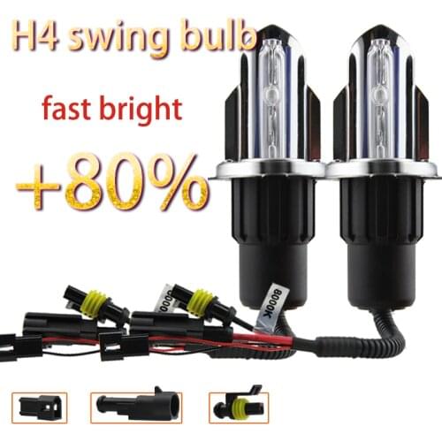 12v 35W55w Car HID Headlight H4 Bi-Xenon Hi/Lo replacement bulbs 43000k 6000k 8000k head lamps Telescopic lights