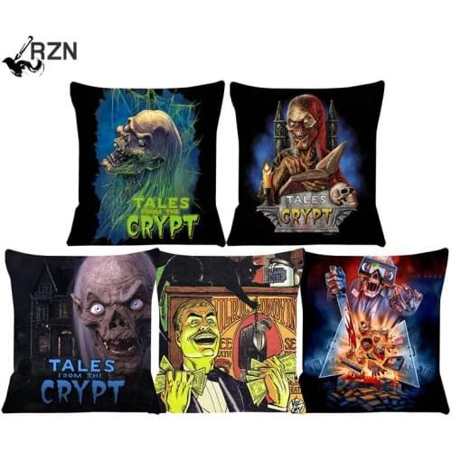 45x45cm New Cushion Cover tales from the Crypt Pillow Case 45x45 Chair cushion Home Decorative Throw Pillow Cover Car