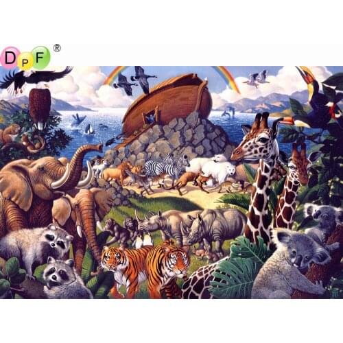 5D DIY animal world full square diamond painting cross stitch needlework diamond embroidery handwork home decor mosaic kits