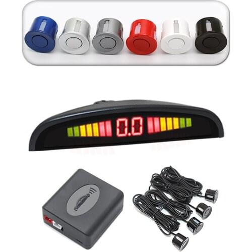 Car Auto Parktronic LED Parking Sensor with 4 Sensors Reverse Backup Car Parking Radar Monitor Detector System Display