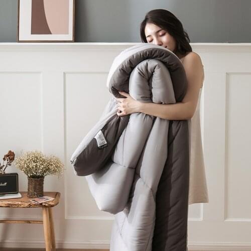 Velvet Space Quilt Spring And Autumn With Cotton Core Thickened Warm Winter Feather Gift Comfort Duvets Blanket On The Bed Sale