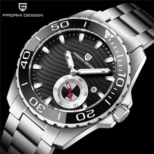 Pagani Design 2021 New Fashion Simple Waterproof Men Automatic Mechanical Watches Stainless Steel Night Light Watch Montre Homme