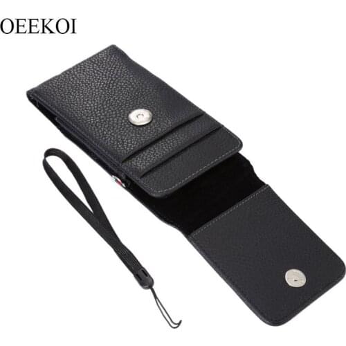 OEEKOI Lichee Pattern Card Slots Holder Pouch Case for bq Aquaris E6