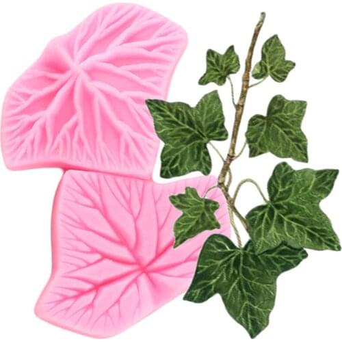 Lvy Leaf Petal Flower Silicone Molds Fondant Cake Decorating Tools Cupcake Topper Chocolate Gumpaste Candy Clay Resin Moulds