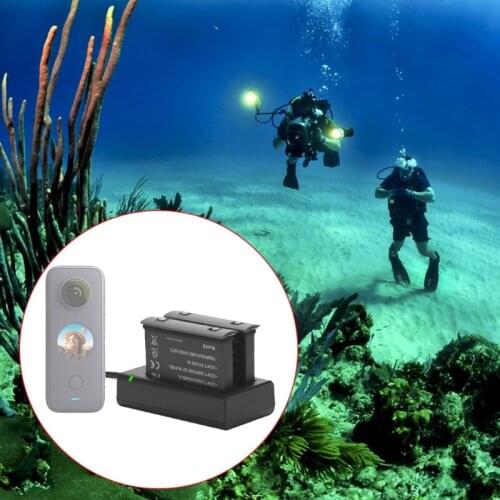 H7JF For Insta 360 One X Battery Universal Dual Batteries Charger Action Camera Accessories