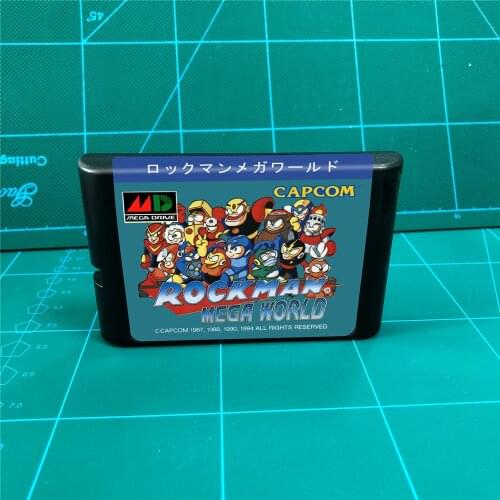 Rockman Mega World - 16 bit MD Games Cartridge For MegaDrive Genesis console