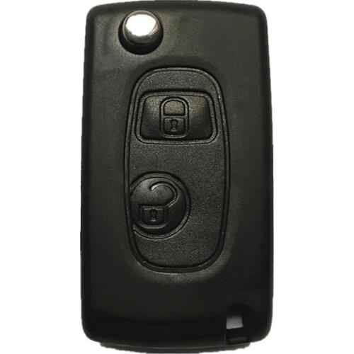 Key Shell Folding Modification Used For Buttons With Broken Buttons 2 Button Remote Control Black Car Accessories
