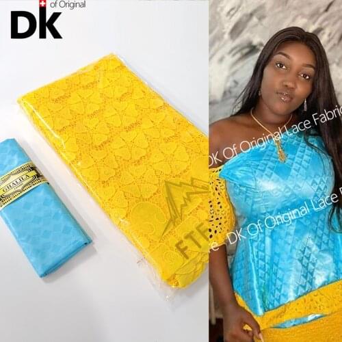 Nigerian Lace Fabric 2021 High Quality Bazin Riche Gextczer For Women Daily Dress Unique Design Swiss Voile In Switzerland