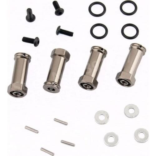 RC Car Upgrade Parts Aluminum Alloy 12mm Wheel Hex Hub Extension Adapter 30mm Hex Drive For 1/10 Scale Models Traxxas Slash 4x4