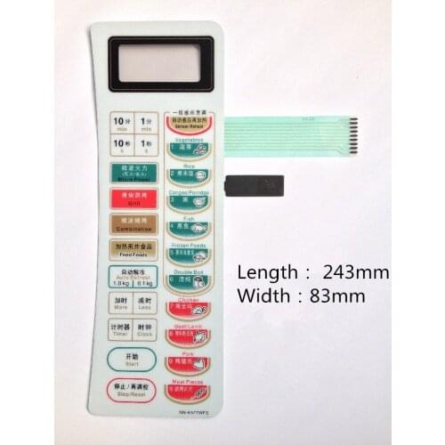 Microwave oven panel switch NN-K577WFS touchpad Toggle the membrane switch button switch