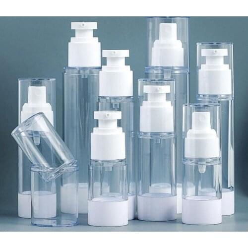 Plastic Shampoo Bottle Empty Easy-using Exquisite Transparent Refillable Travel Bottle Container Cosmetics Lotion for Home