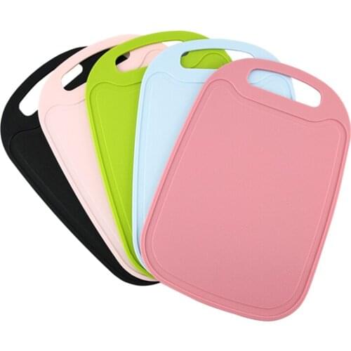 Plastic Chopping Block Meat Vegetable Cutting Board Non-slip Anti Overflow With Hang Hole Chopping Board