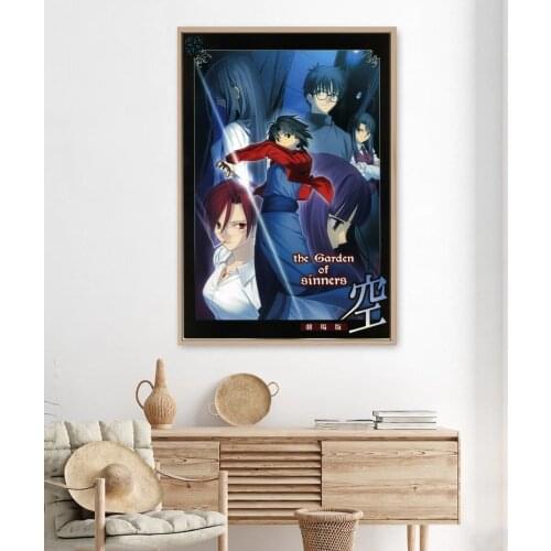The Garden Of Sinners Anime Poster Canvas Print Japanese Hit New Drama Cover Wall Painting Home Decoration