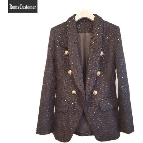 Женские твидовые пиджаки RomaCustomer China At AliExpress