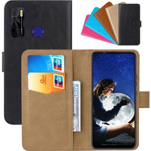 Luxury Wallet Case For Tecno Camon 15 PU Leather Retro Flip Cover Magnetic Fashion Cases Strap