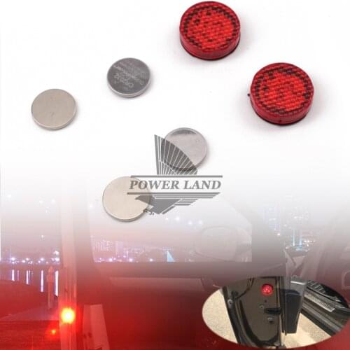 2x Wireles Red Car LED Door Opened Warning Light Magnet Decorative Indicator Avoid Crash Strobo Flash Safety Signal Light