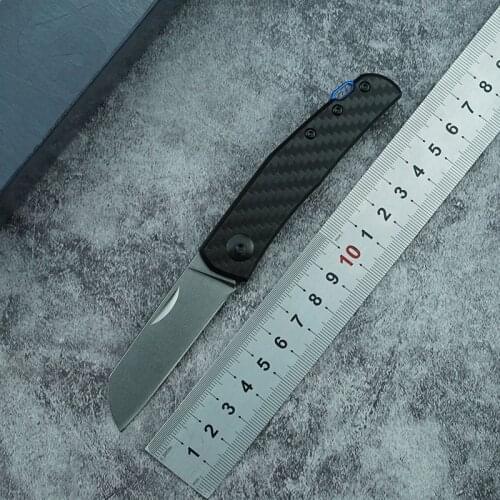 New ZT0230 folding knife 20CV blade carbon fiber + steel handle outdoor camping survival kitchen supplies fruit knife EDC tool