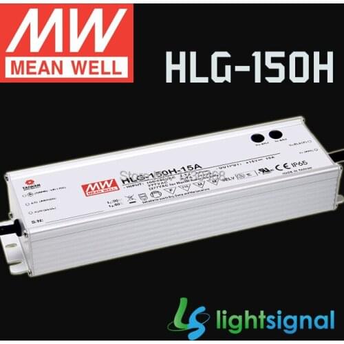 MeanWell LED driver HLG-150H with 150W IP65 / IP67 Waterproof PFC optional dimming LED driver