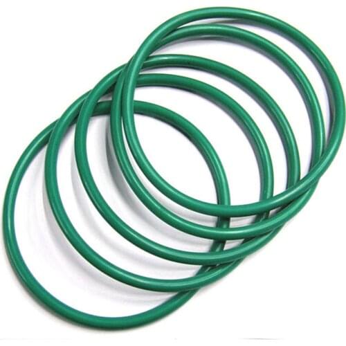 100piece/Size:11mm*6.6mm*2.2mm/FKM o ring seal dichtung green Gasket of motorcycle part/FKM o-ring consumer product