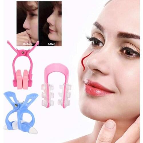 3pcs Nose Clip Nose Up Shaper Massager Clip + Straightening Beauty Clip + Nose Up Clip Correction Set Face Care Tools