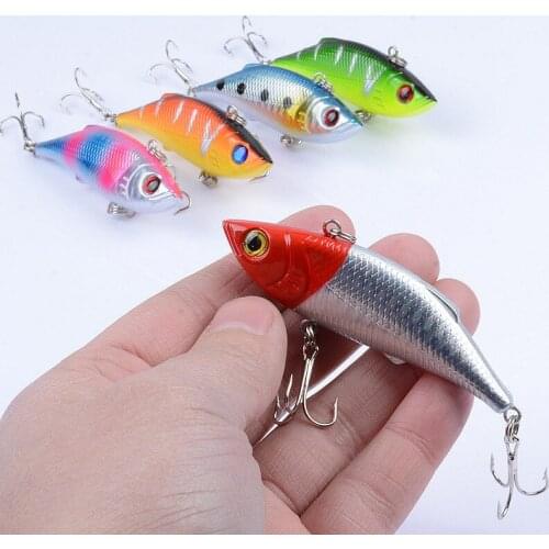 1Pcs 8cm/11.8g Hard VIB Fish Fishing Lures Baits Simulation Crankbait Artificial Isca Swimbait With 6# Hook Wobblers For Fishing