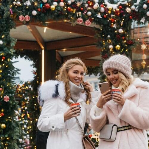 1Pcs New Christmas Knitted Ball Pendant Christmas Tree Decorations Home Party Christmas Pendant Drop Ornaments Hanging Decor Dol