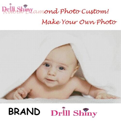 2017 CNA DIY Photo Custom 5D Diamond Painting Personal Full Round Rhinestone 3D Cross Stitch Mosaic Embroidery Beadwork Kits