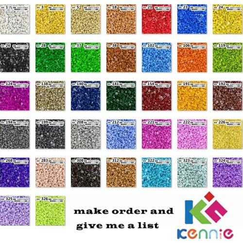 5800pcs/lot Kennie NO.3024 Bulk color Parts bulk 1x1 low bricks Particles Classic Small Building Blocks Parts DIY toys 1k