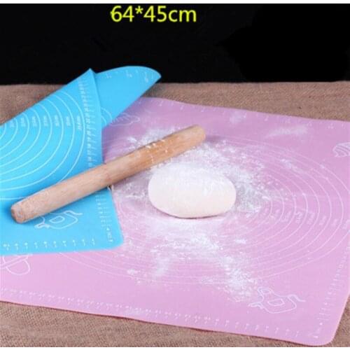 64*45cm Silicone Baking Mat Thickening Flour Rolling Scale Mat Kneading Dough Pad Baking Pastry Rolling Mat Bakeware Liners