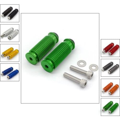 8mm CNC Footpegs Foot Pegs Footpeg Motorcycle Foot Footrest Foot Pegs Pedal For Kawasaki Z1000 Z750 ZZR600 ZX10R ZX9R ZX6R ZX14R