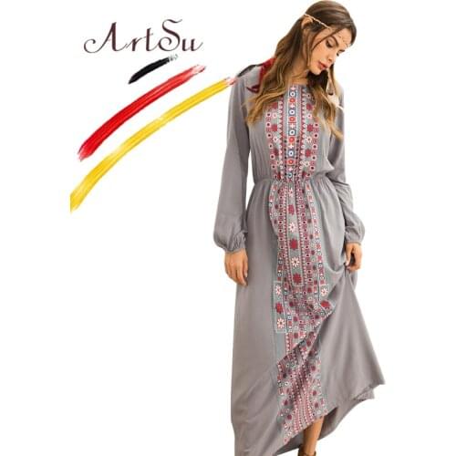 Женские повседневные платья ArtSu China At AliExpress