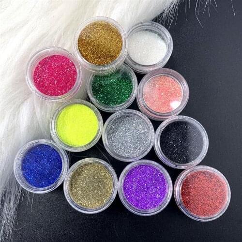 12 Girds Glitter Powder Micro Nail Caviar Beads Nail Art Sequins Shiney Decorations Accessories Nail Crafts Shoes Bags Sticker