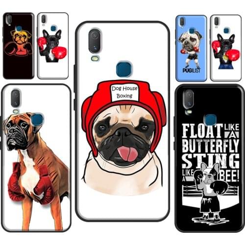 Pug Boxer Dog Boxing Case For Vivo Y91C Y1S Y11S Y12 Y17 Y20 Y30 Y50 Y81 S1 V11 V17 Neo V20 SE Y11 2019 Cover