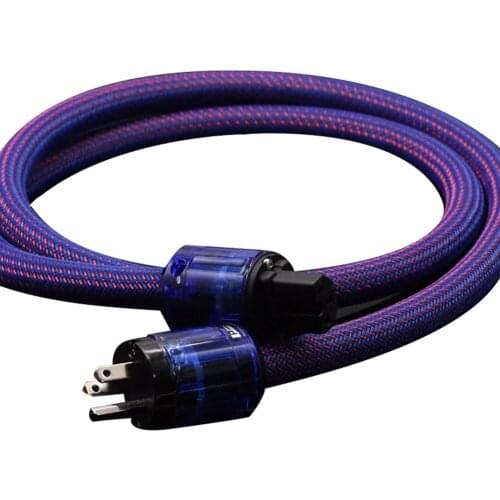 Hi-En 400 Pure Red Copper HIFI Power Cable EU/US p-037/P-037E Power Plug Socket Connector AMP CD Player Power Cable