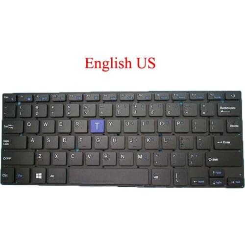 Laptop US Keyboard For Irbis NB44 YMS-0186-A MB27716023 English Black Without Frame New