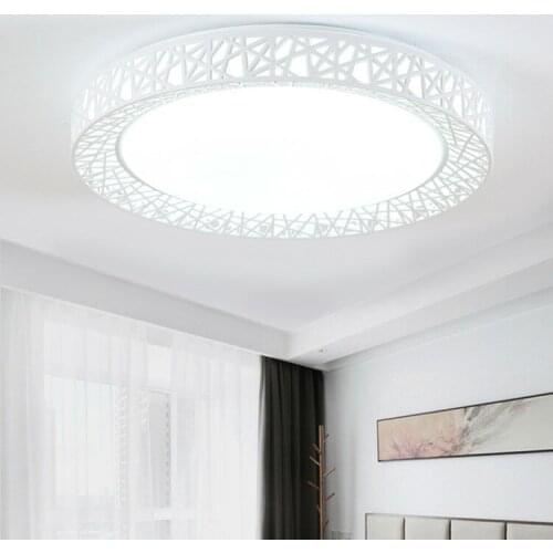 Round Birds Nest Led Ceiling Lamp Living Room Lamp Bedroom Lamp Modern Minimalist Creative Childrens Room Lighting Lamps