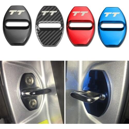 Car Door Lock Cover Decoration for Audi TT Q3 Q5 Q7 Q8 Q2 A4 B6 B7 A6 C5 C6 Q2 A3 A5 A7 A1 Sline Quattro Accessories