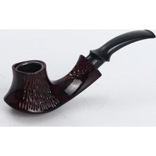 Smoking Pipe Handmade Brown Tobacco Pipe Detachable Smoking Tobacco Herb Pipe Cigarette Tobacco Gift Cigarette Cigar Tube