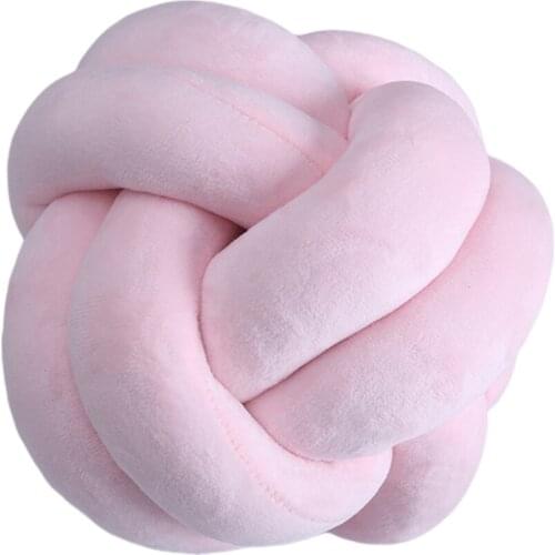Set of 2 Knotted Pillow Soft Throw Cushion for Living Room Bedroom Bed