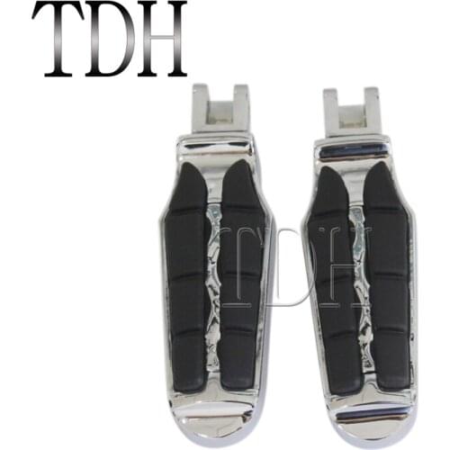 Tombstone Style Motorcycle Front Driver Rider Rubber Foot Pegs FootRest Footpegs For Suzuki Boulevard M109R M50 M90 Honda GL1800