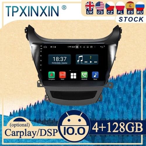 PX6 For Hyundai Elantra 2011-2013 Android10 Carplay Radio Player Car GPS Navigation Head Unit Car Stereo WIFI DSP BT