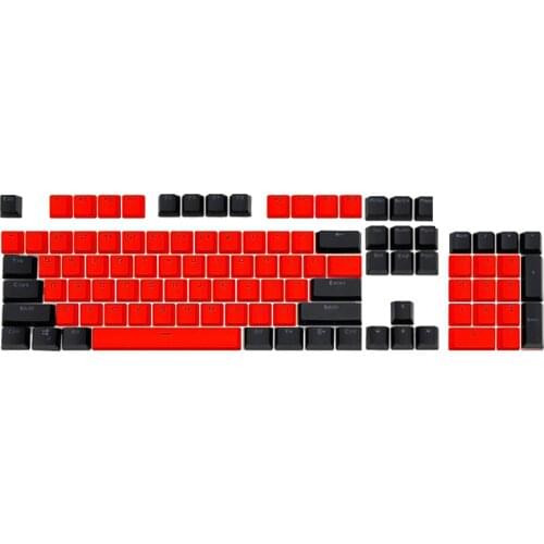 104Pcs ABS Dual Colors Stylish Backlight Keycaps Replacement Button Set for Mechanical Cheery Keyboard Key Cap Switches