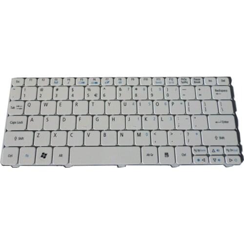 Brand New Genuine for Acer Aspire One 521 522 533 D255 D255E D257 D260 D270 532 KB.I100A.026 AOD270 NSK-AS01D US Keyboard White