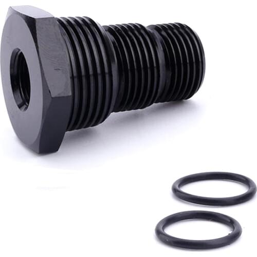 Universal Black Automotive Threaded Oil Filter Adapter 1/2-28 to 3/4-16 13/16-16 3/4NPT Aluminum Car Nut TT101283