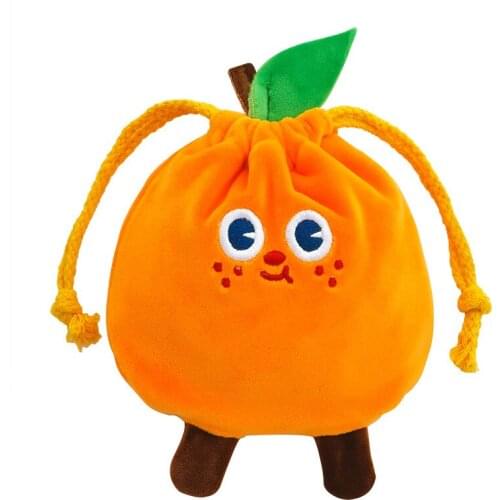 Ugly orange drawstring bag jewelry drawstring drawstring bag travel storage bag Korea ins wind phone case phone holder