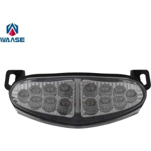 Waase Chrome Rear Tail Light Brake Turn Signals Integrated LED Light For Kawasaki Ninja 650R ER6N ER6F ER-6N 2009 2010 2011