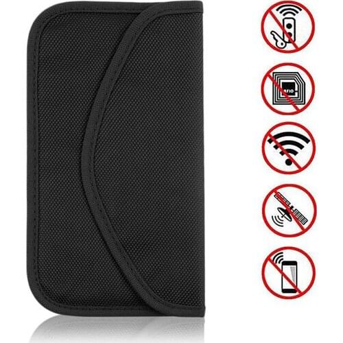 3 sizes of signal shielding Faraday bag anti-radiation anti-hacking anti-tracking mobile phone GPS RFID car key FOB EMF shell