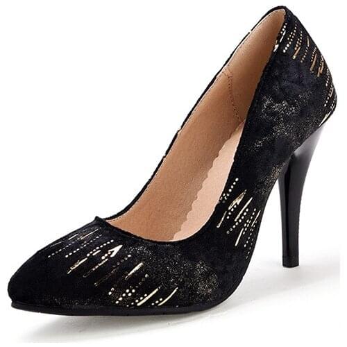 The spring of 2018 the new suede pointed mouth shallow super high with fine with 32 18327-44 yards womens shoes