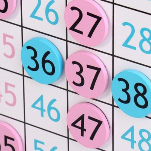 1 Set Wooden Magnetic 1-100 Number Board Counting Game Math Toys Arithmetic Early Learning