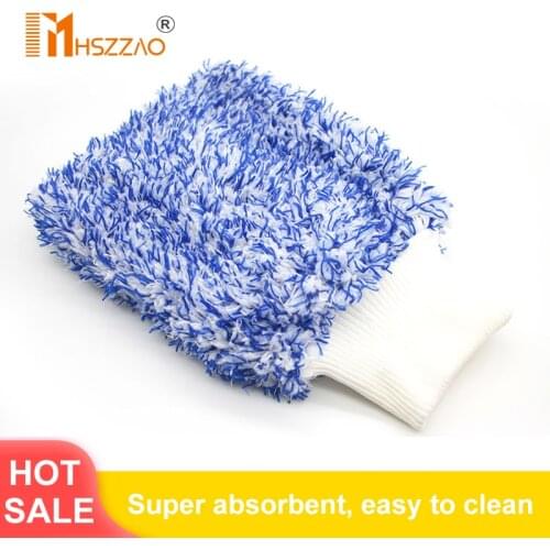 1 Pcs Ultra-Luxury Microfiber Car Wash Gloves Car Cleaning Tool Home use Multi-function Cleaning Brush Detailing Never Scrat